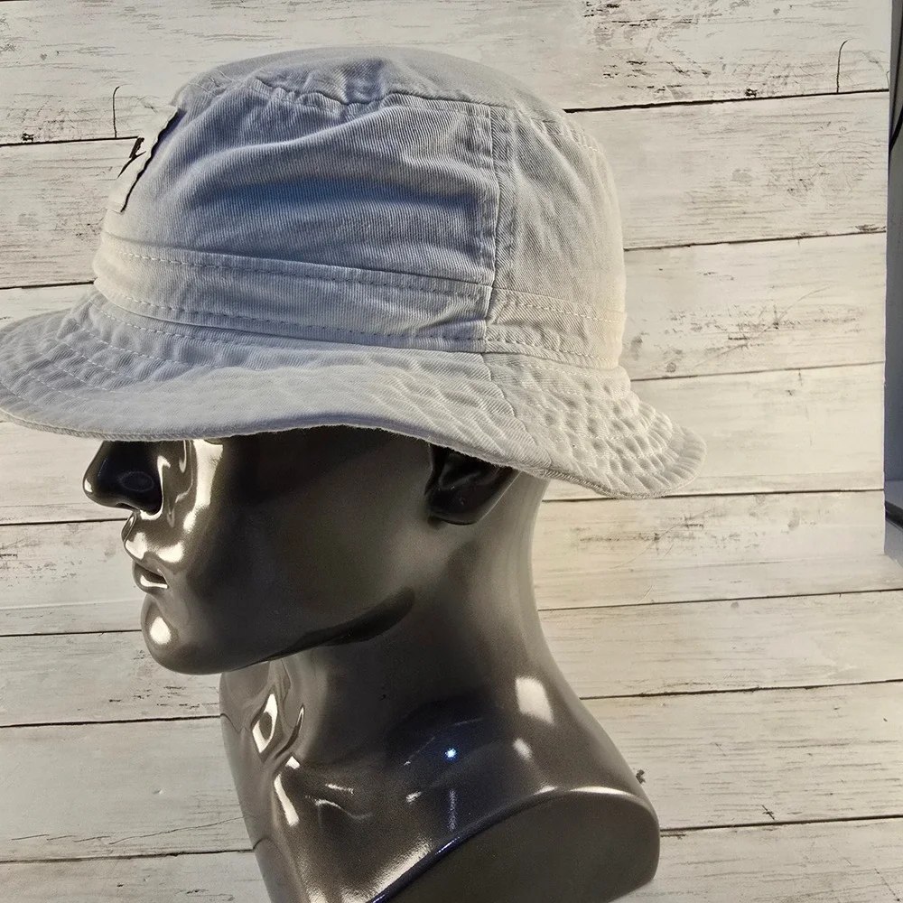 Nike Bucket Hat Lt Grey Cotton Twill Sun Cap L/XL Logo Patch Casual Streetwear
